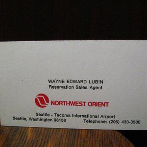 Northwest Orient Air Lines Vintage Business Card - image 1